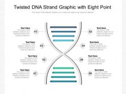 Twisted dna strand graphic with eight point