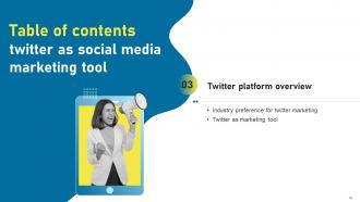 Twitter As Social Media Marketing Tool Powerpoint Presentation Slides