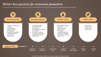 Twitter Best Practices For Restaurant Promotion Coffeeshop Marketing Strategy To Increase