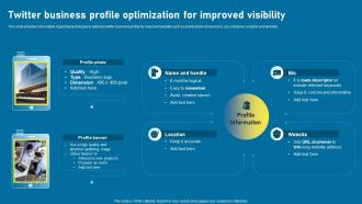 Twitter Business Profile Optimization For Twitter As Social Media Marketing Tool