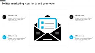 Twitter Marketing Icon For Brand Promotion