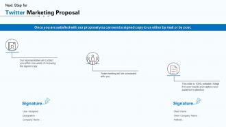 Twitter marketing proposal signature ppt powerpoint presentation show