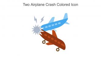 Two Airplane Crash Colored Icon In Powerpoint Pptx Png And Editable Eps Format