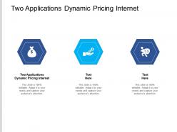Two applications dynamic pricing internet ppt powerpoint presentation infographics inspiration cpb