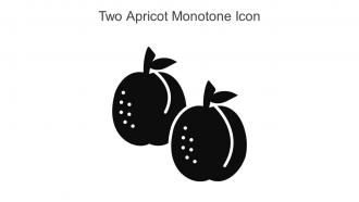 Two Apricot Monotone Icon In Powerpoint Pptx Png And Editable Eps Format