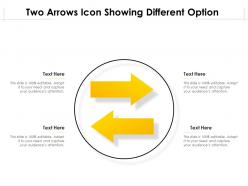 Two arrows icon showing different option