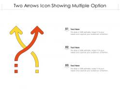 Two Arrows Icon Showing Multiple Option
