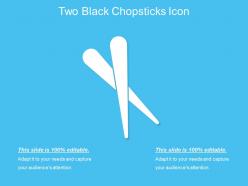 Two black chopsticks icon