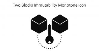 Two Blocks Immutability Monotone Icon In Powerpoint Pptx Png And Editable Eps Format
