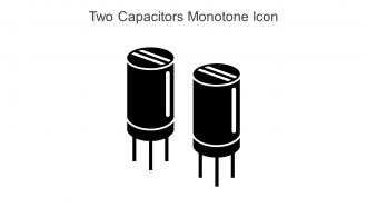 Two Capacitors Monotone Icon In Powerpoint Pptx Png And Editable Eps Format