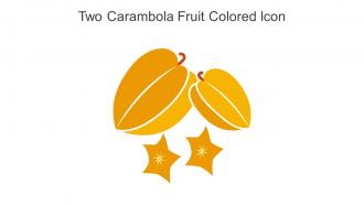 Two Carambola Fruit Colored Icon In Powerpoint Pptx Png And Editable Eps Format