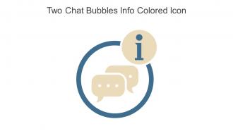 Two Chat Bubbles Info Colored Icon In Powerpoint Pptx Png And Editable Eps Format