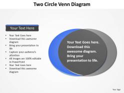 Two circle venn diagram powerpoint diagram templates graphics 712