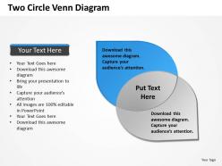 Two circle venn diagram powerpoint slides presentation diagrams templates