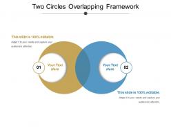 Two circles overlapping framework