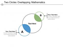 Two circles overlapping mathematics