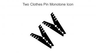 Two Clothes Pin Monotone Icon In Powerpoint Pptx Png And Editable Eps Format