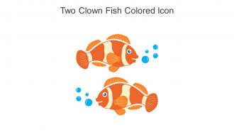 Two Clown Fish Colored Icon In Powerpoint Pptx Png And Editable Eps Format