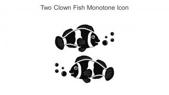 Two Clown Fish Monotone Icon In Powerpoint Pptx Png And Editable Eps Format