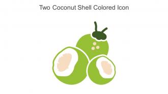 Two Coconut Shell Colored Icon In Powerpoint Pptx Png And Editable Eps Format