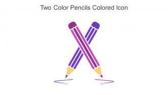 Two Color Pencils Colored Icon In Powerpoint Pptx Png And Editable Eps Format