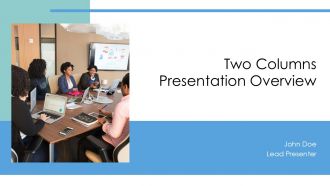 Two Columns Presentation Overview PPT Mockup ACP