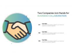 Two companies join hands for business collaboration