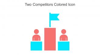 Two Competitors Colored Icon In Powerpoint Pptx Png And Editable Eps Format