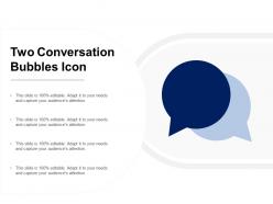 Two conversation bubbles icon