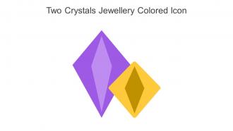 Two Crystals Jewellery Colored Icon In Powerpoint Pptx Png And Editable Eps Format