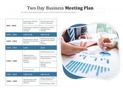 Two day business meeting plan