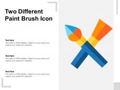 Two different paint brush icon
