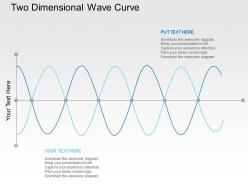 Two dimensional wave curve flat powerpoint design