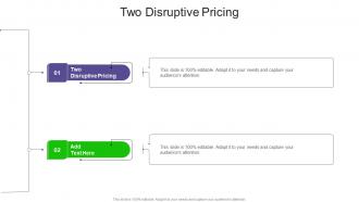 Two Disruptive Pricing In Powerpoint And Google Slides Cpb
