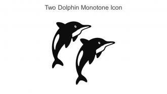 Two Dolphin Monotone Icon In Powerpoint Pptx Png And Editable Eps Format