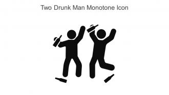 Two Drunk Man Monotone Icon In Powerpoint Pptx Png And Editable Eps Format