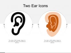Two ear icons
