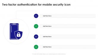 Two Factor Authentication For Mobile Security Icon