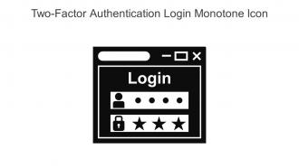 Two Factor Authentication Login Monotone Icon In Powerpoint Pptx Png And Editable Eps Format