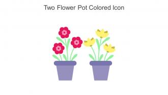 Two Flower Pot Colored Icon In Powerpoint Pptx Png And Editable Eps Format