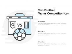 Two football teams competitor icon