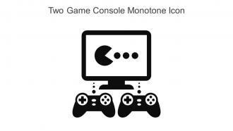 Two Game Console Monotone Icon In Powerpoint Pptx Png And Editable Eps Format