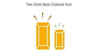 Two Gold Bars Colored Icon In Powerpoint Pptx Png And Editable Eps Format