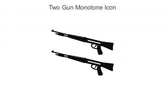 Two Gun Monotone Icon In Powerpoint Pptx Png And Editable Eps Format