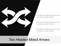 Two headed mixed arrows