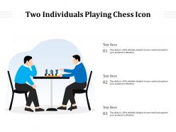 Two individuals playing chess icon
