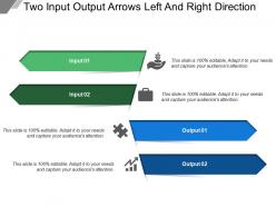Two Input Output Arrows Left And Right Direction