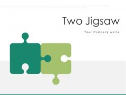 Two Jigsaw Business Strategies Planning Transformation Analytics Comparison