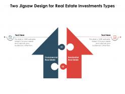 Two jigsaw design for real estate investments types