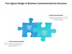 Two jigsaw design of business communication by structure